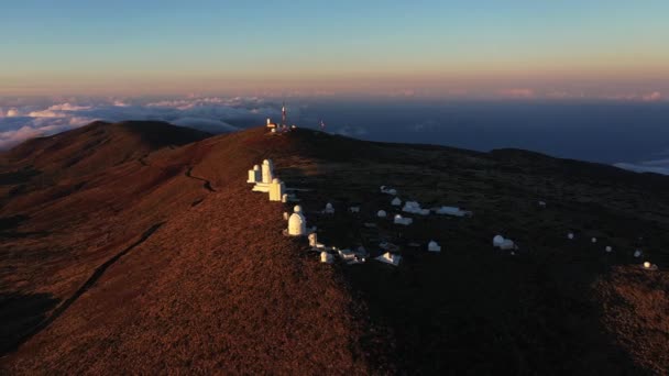 Teide Astronomik Gözlemevi Tenerife Adası Spanya — Stok video