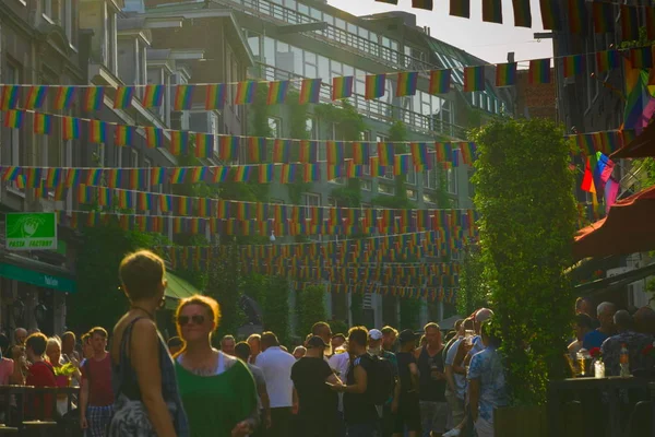 26-07-2019 Amsterdam Nederland Amsterdam bereidt zich voor op Pride parade 2019 — Stockfoto