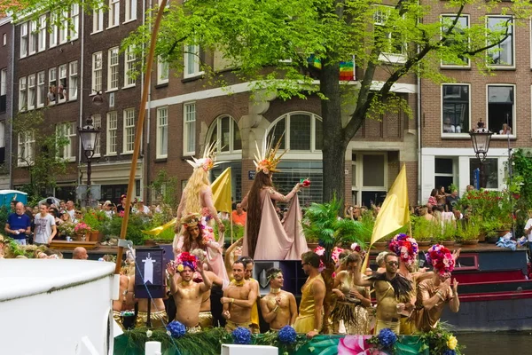 03-08-2019 アムステルダム プライドパレード最終日 1969年~2019年 プライドパレード50周年記念 — ストック写真