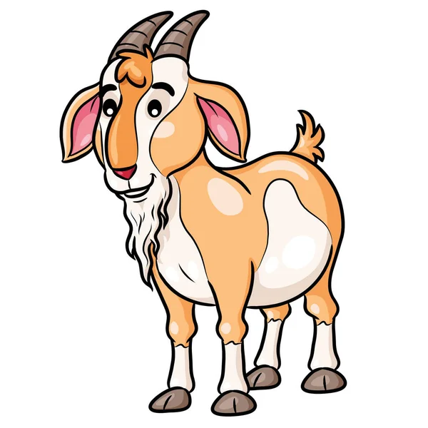Ilustracja Kreskówka Kozy — Wektor stockowy