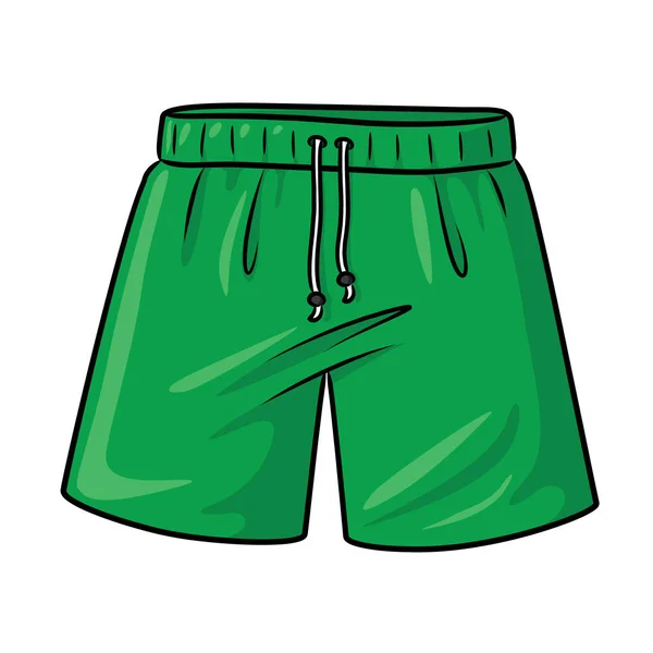 Illustration Gullig Tecknad Shorts — Stock vektor