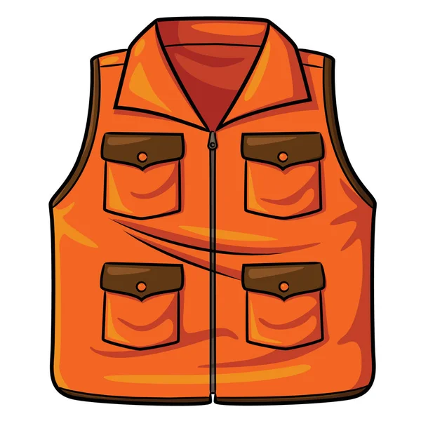 Illustrazione Gilet Carino Cartone Animato — Vettoriale Stock