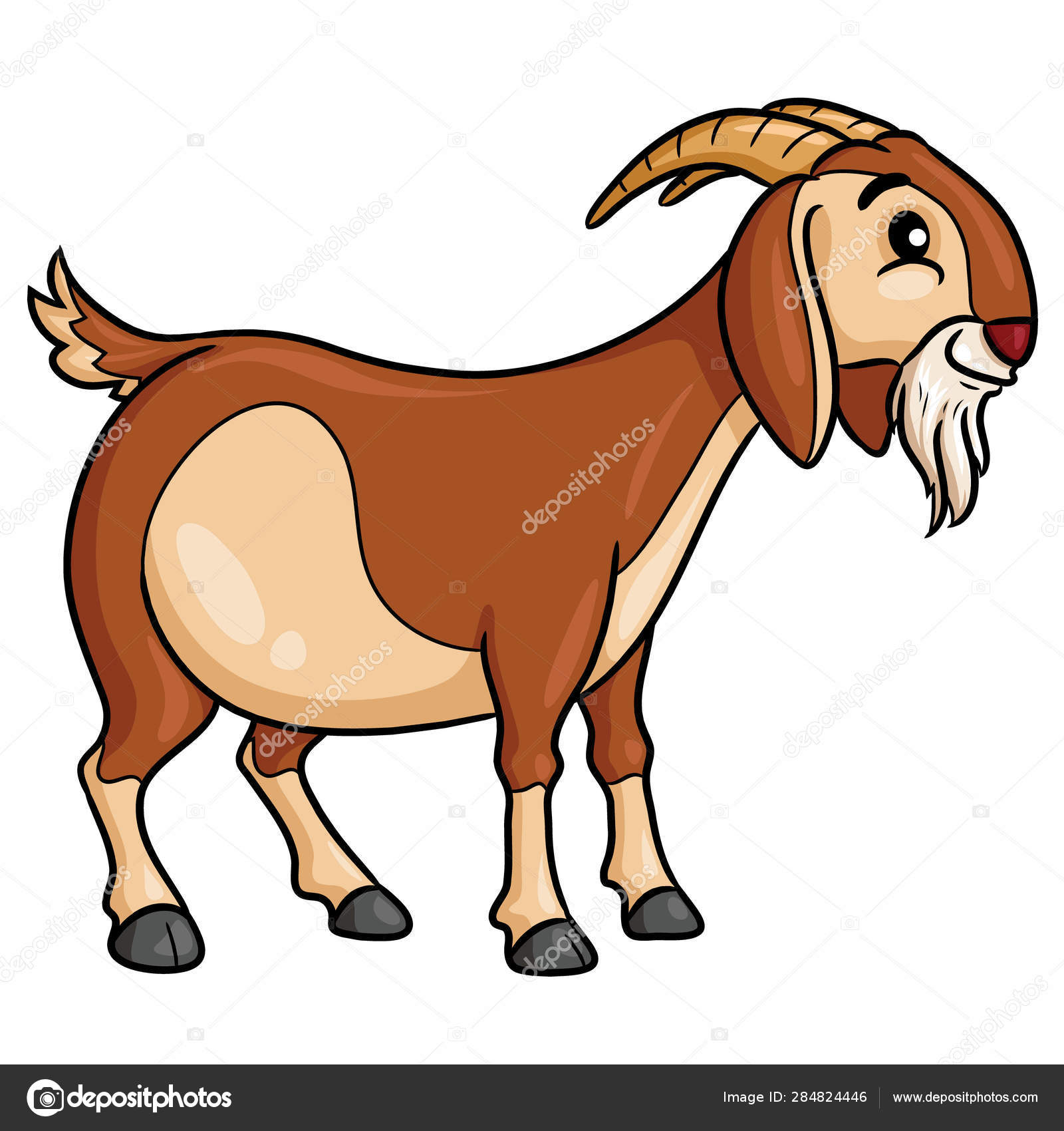 Illustration Cute Cartoon Goat Stock Vector Image by ©rubynurbaidi #284824446 Illustration Cute Cartoon Goat Stock Vector Image by ©rubynurbaidi #284824446