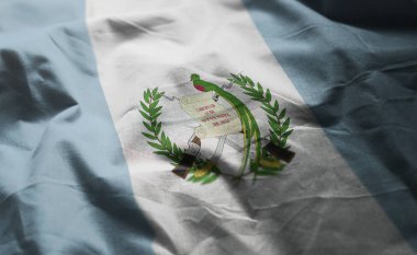 Guatemala bayrağı yeminler yakın çekim 
