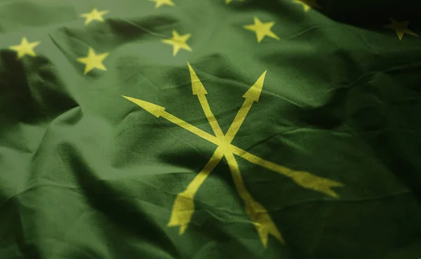 Adygea Flag Rumpled Close Up — Stock Image Adygea Flag Rumpled Close Royalty Free Stock Images