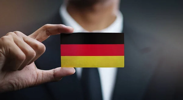 Carte Titulaire Entreprise Allemagne Drapeau — Photo