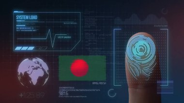 Parmak Izi Biyometrik Tarama Tanımlama Sistemi. Bangladeş