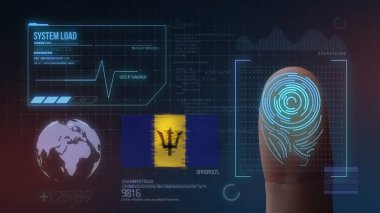 Parmak Izi Biyometrik Tarama Tanımlama Sistemi. Barbados 