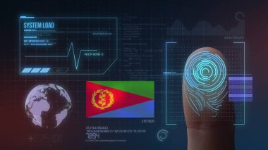 Parmak Izi Biyometrik Tarama Tanımlama Sistemi. Eritre N