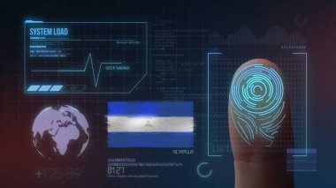 Parmak Izi Biyometrik Tarama Tanımlama Sistemi. Nikaragua