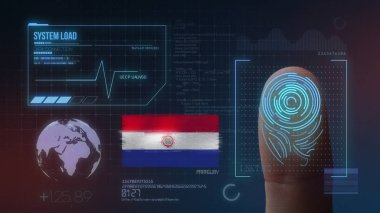 Parmak Izi Biyometrik Tarama Tanımlama Sistemi. Paraguay 
