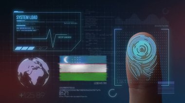 Parmak Izi Biyometrik Tarama Tanımlama Sistemi. Özbekista