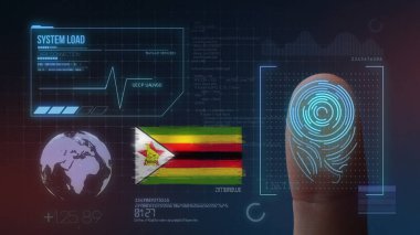 Parmak Izi Biyometrik Tarama Tanımlama Sistemi. Zimbabve 