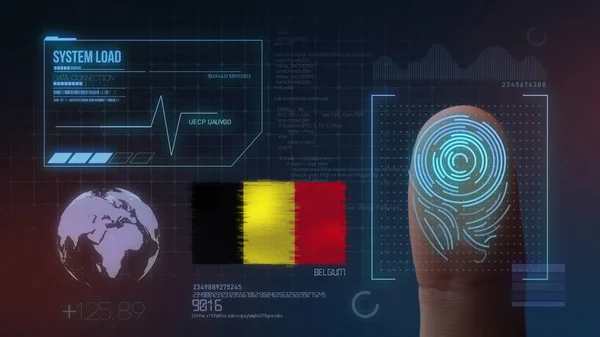 Ujj nyomtatvány biometria fürkésző azonosítás rendszer. Nagy-László — Stock Fotó