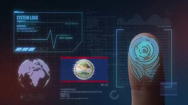 Finger Print Biometric Scanning Identification System. Belize Na