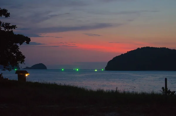 Langkawi'de denizde gün batımı