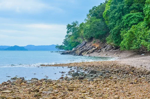 Langkawi spiaggia di pietra — Foto Stock