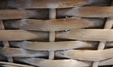 açık kahverengi hasır sepet doku