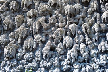 Erken Barok Wallenstein Bahçe, Kireç sıva Wallenstein saraydan 1623 1630 Prag, Çek Cumhuriyeti için inşa yapılmış yapay sarkıt duvar