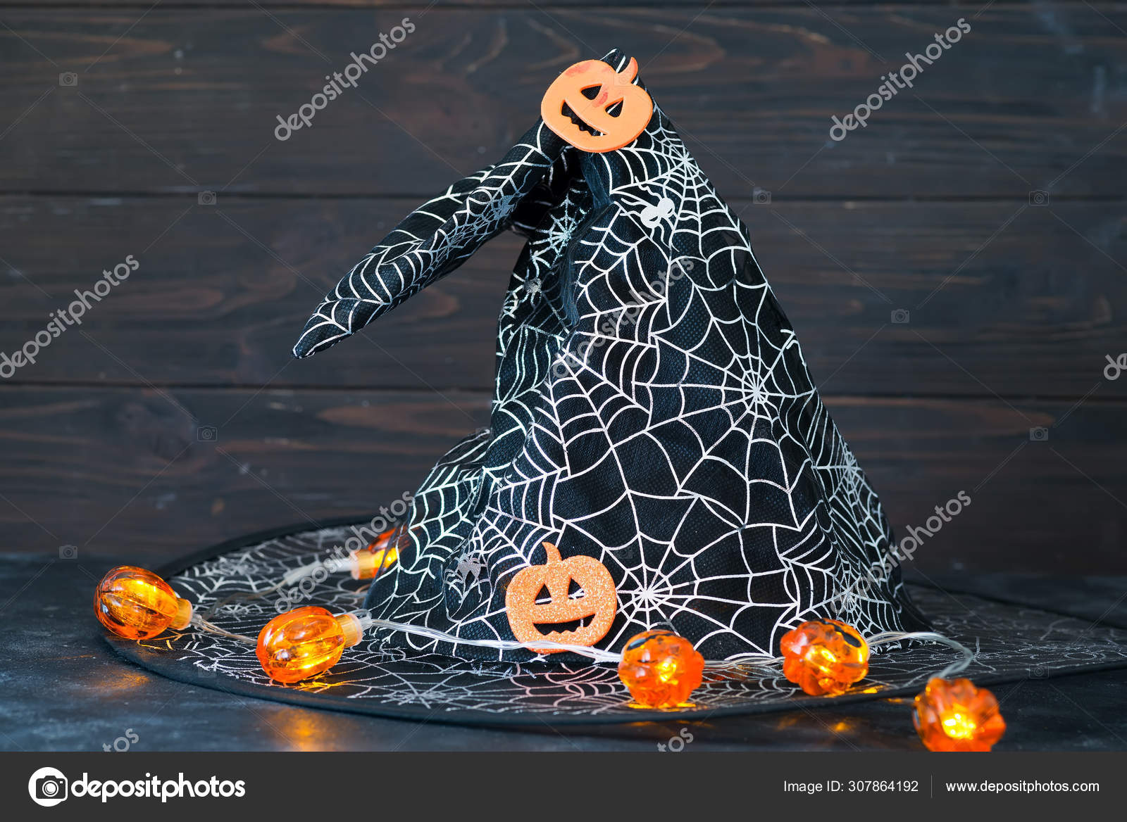Homemade Garland Jute Rope Made Pumpkin Bat Ghost Eyes Corner