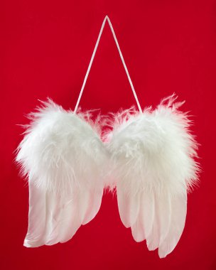 Tüylü Noel süslemesi bir ipte sallanıyor