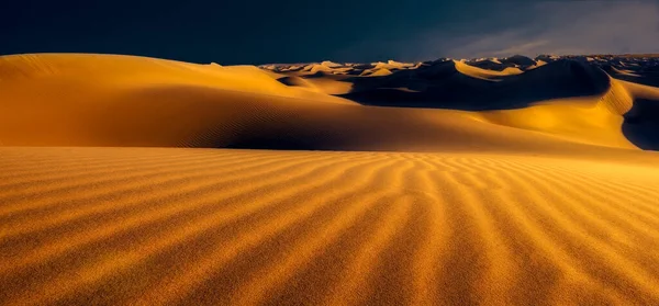 Pristine Zandduinen Gevangen Bij Dageraad Death Valley — Stockfoto