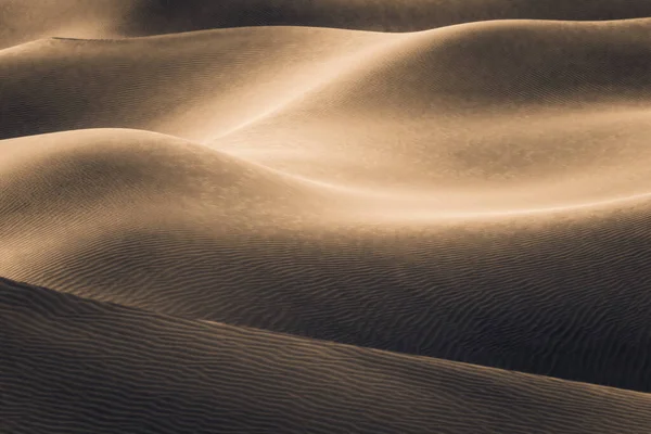 Surreal Intocada Califórnia Dunas Areia Brilhando Início Manhã Luz — Fotografia de Stock