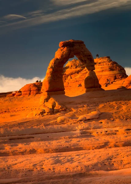 Famosa Formazione Rocciosa Arco Nel Parco Nazionale Degli Archi Utah — Foto Stock