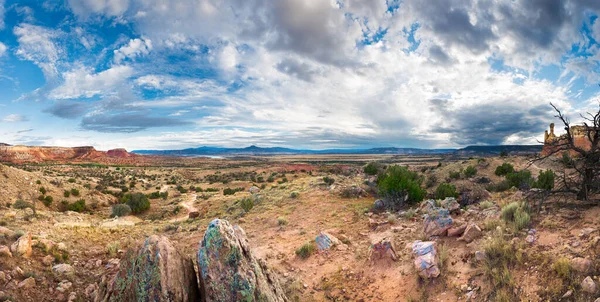 Panoramiczny Widok Obszar Czerwonych Skał Północnym Nowym Meksyku — Zdjęcie stockowe