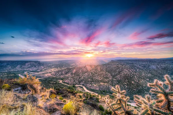 Splendida Alba Overlook Point Vicino Bandelier — Foto Stock