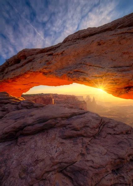 Vista Verticale Del Magnifico Punto Focale Del Parco Nazionale Degli — Foto Stock