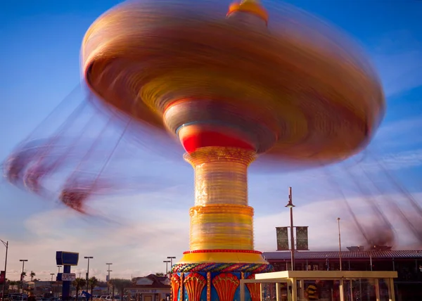 Spinning Top Διασκέδαση Ride Στο Pleasure Pier Στο Γκάλβεστον — Φωτογραφία Αρχείου