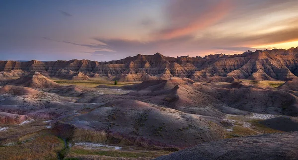 Målade kullar i södra Dakota Badlands — Stockfoto