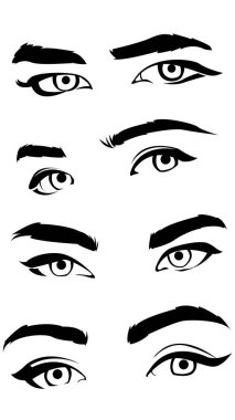 kız gözleri 2 seti