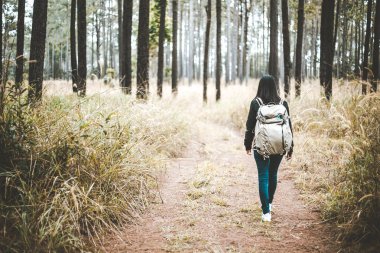 Seyahat backpacker kadın