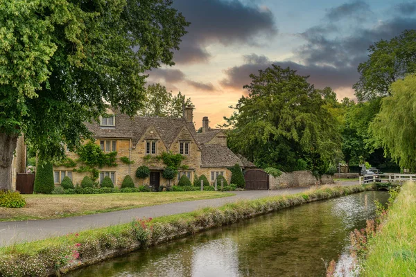 Aldeia Cotswolds Lower Slaughter Fotografias De Stock Royalty-Free