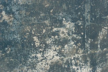 Soyut grunge arka plan. Eski paslı metal. Çizikler ve cipsler. Kahverengi ve mavi renkler.