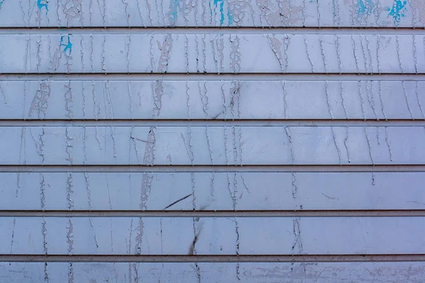 Tekstura Paneli Żelaznych Lekką Farbą Obraną Długie Zadrapania Pęknięcia — Zdjęcie stockowe