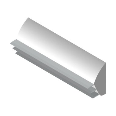 İzometrik duvar monte edilmiş klima. Elektrikli hava soğutma. İç mekan elementi. Kapalı mobilyalar. Vektör EPS10.