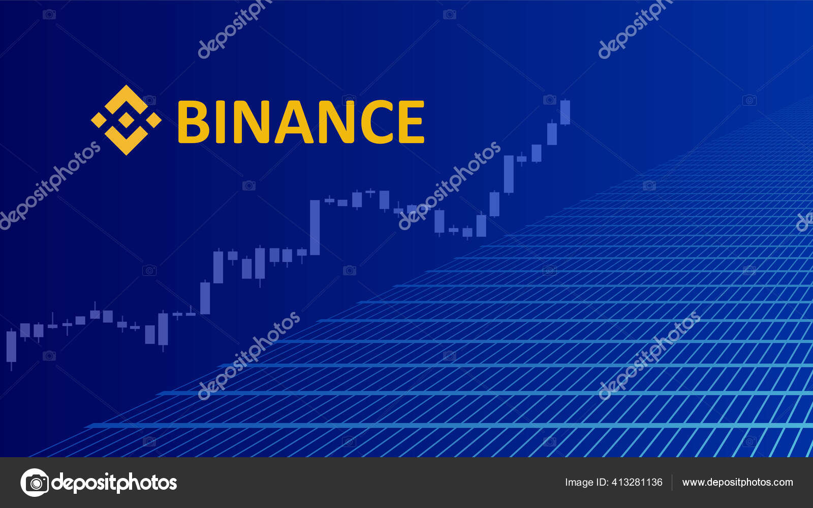 Binance Cryptocurrency Stock Market Name Logo Abstract Digital Background  Crypto Stock Vector by ©k_v 413281136