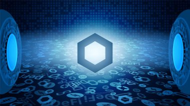 Chainlink Coin Free Vector Eps Cdr Ai Svg Vector Illustration Graphic Art