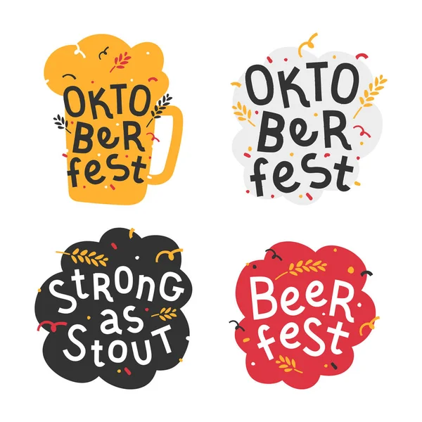 Letras manuscritas para oktoberfest . — Vetor de Stock