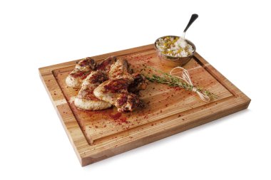 Izgara kullanarak fast food menüsü