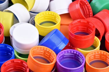Multicolor Caps and Closure for Water and CSD clipart
