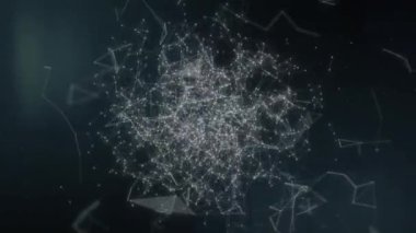 Bu stok hareket grafik video yapay zeka kavramı ile bir loopable pleksus animasyonu gösterir.