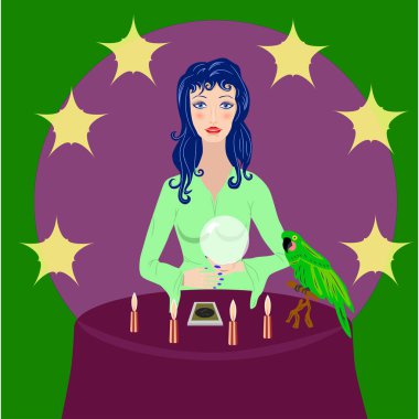 falcı kristal topu danışır