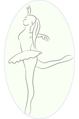 Tiyatrodaki balerin klasik dans gösterisi yapıyor.