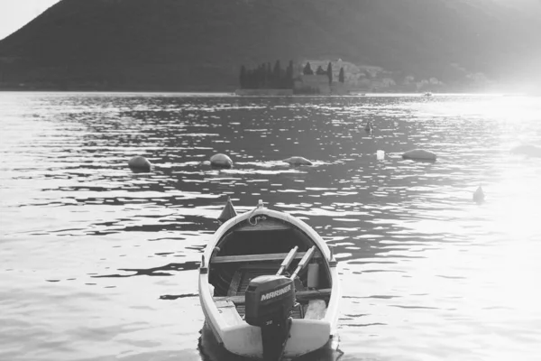 Boats Sea Perast Montenegro — Stock Photo, Image