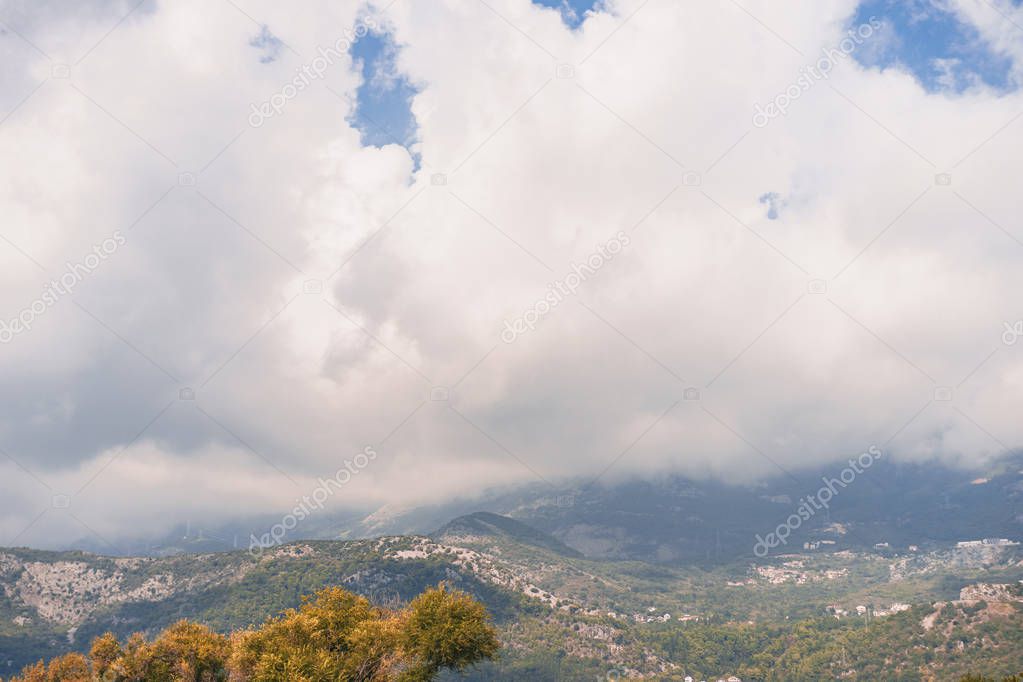 Landscape on the top of the mountain Lovcen in Montenegro