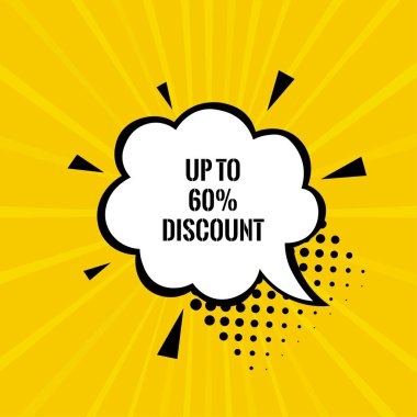 Satış afiş şablonu tasarımı. Büyük satış özel teklif. sezon sonu özel teklif afiş. vektör illüstrasyon. yüzde 60'a varan indirim.